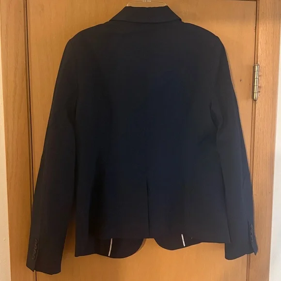 Ann Taylor Women’s One Button Blazer Suit Jacket Office New Black Size 6 - Picture 6 of 6